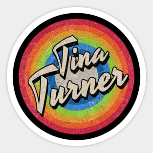 Vintage Style circle - tina turner Sticker